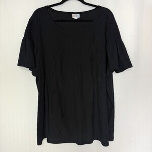 LuLaRoe Stephanie Smocked Sleeve Top Size 2X